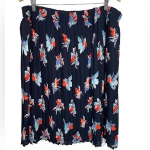 Ava & Viv Floral Pleated Skirt NWT